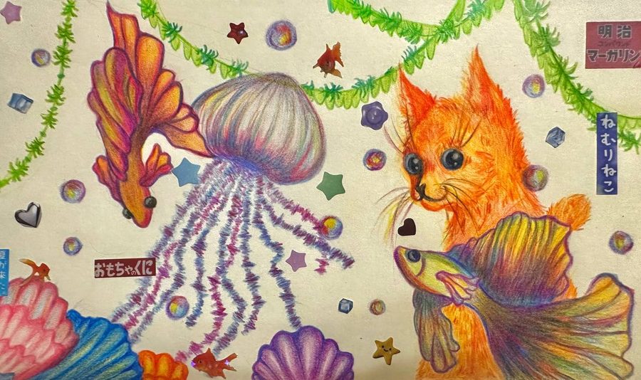 Кот с аквариумом